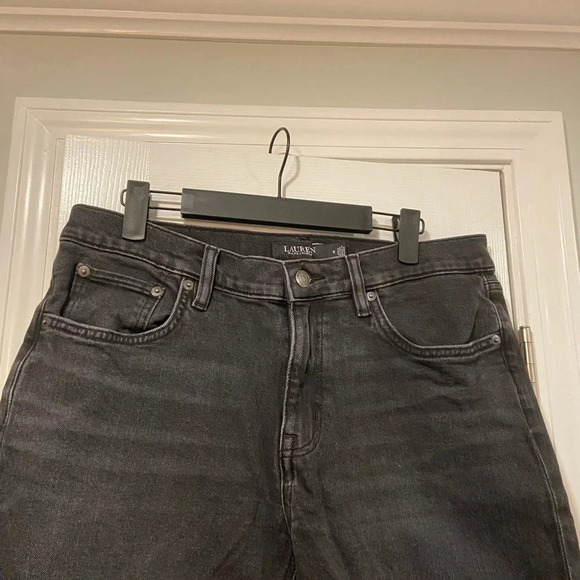 LRL Ralph Lauren Black Denim Women’s Medium Wash Jeans 5 Pocket Mid Rise Size 8 - Picture 2 of 13